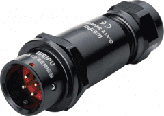 SA1215/S5B — проходная кабельная розетка SA12 (штыри)