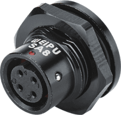 SA810/P2IB — приборная розетка (передняя гайка) SA8 (гнёзда)
