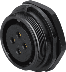 SY2111C/P15III-3 — приборная розетка (задняя гайка) SY21 (гнёзда)